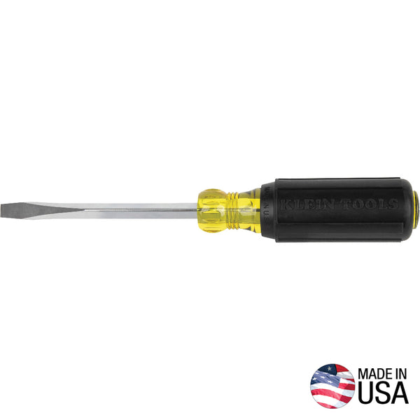 Klein 1/4-Inch Keystone Screwdriver, 4-Inch Square Shank (600-4)