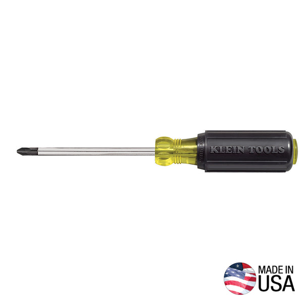 Klein #2 Phillips Screwdriver, 4-Inch Round Shank (603-4)