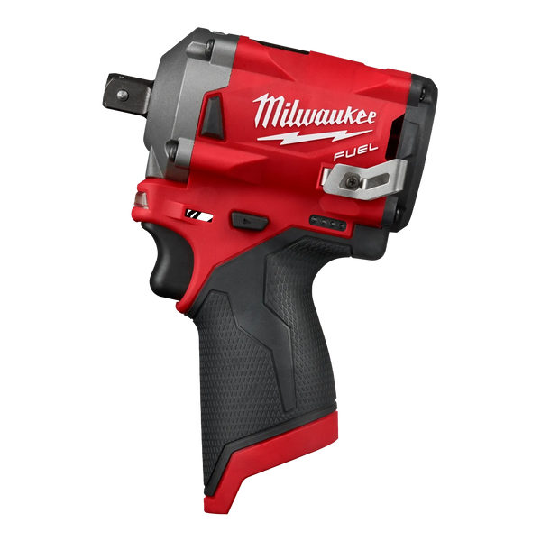 Milwaukee M12 FUEL 1/2" Stubby Impact Wrench w/ Pin Detent (2555P-20)