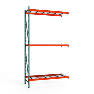 3-Tier Teardrop Pallet Rack Add-On Units w/ Wire Decking - 42"d x 192"h