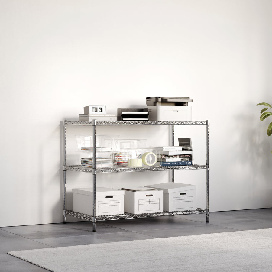 24"d x 34"h Wire Shelving w/ 3 Shelves