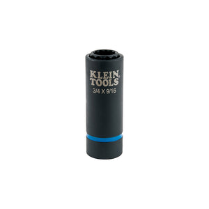 Klein 2-in-1 Impact Socket, 12-Point, 3/4 and 9/16-Inch (66001)