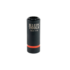 Klein 2-in-1 Impact Socket, 12-Point, 7/8 and 11/16-Inch (66014)