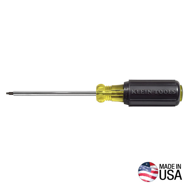 Klein Screwdriver, #1 Square Recess Tip, 4-Inch Shank (661)