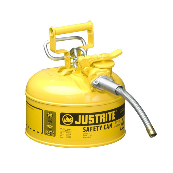 Justrite 1 Gallon Yellow Diesel Safety Can Type Ll (7210220)
