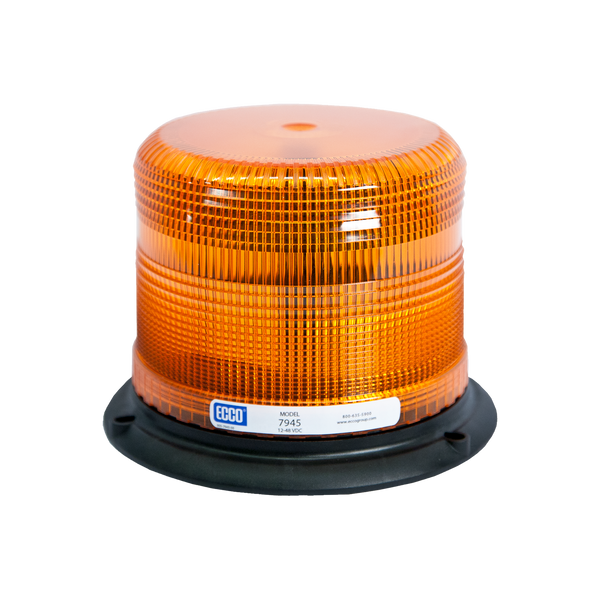 ECCO 7945 Series Pulse® II LED Beacon, Amber, Vacuum Mount (7945A-VM)