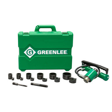 Greenlee 11-Ton Hydraulic Knockout Kit with Hand Pump and Slug-Buster® 1/2" - 2" (7306SB)