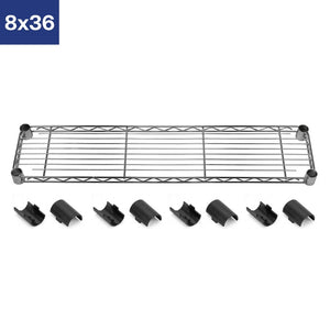 8"d Chrome Wire Shelves with Shelf Clips