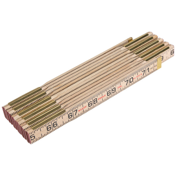 Klein Wood Folding Rule, Inside Reading (900-6)