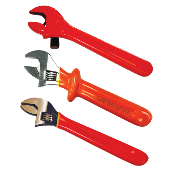 Cementex Fully Insulated Adjustable Wrench, 10" OAL (AW-10FI)