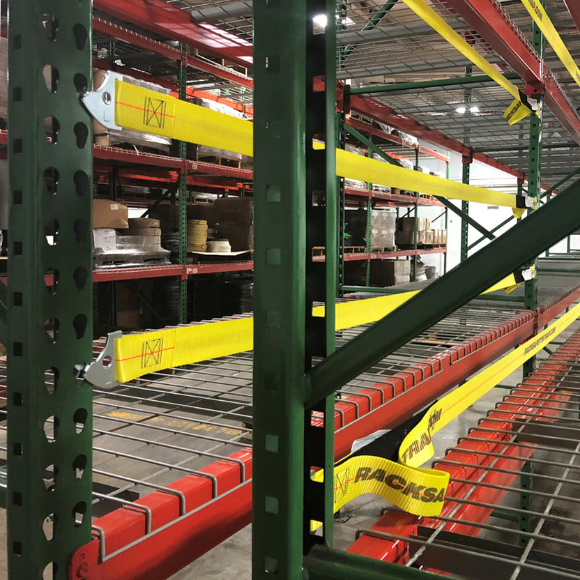 Safety Bandul Racking Pallet Rack Safety Straps - Standard Attachment – Shelving Inc.