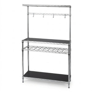 Baker's Rack with Wine Storage - 14"d x 24"w x 64"h