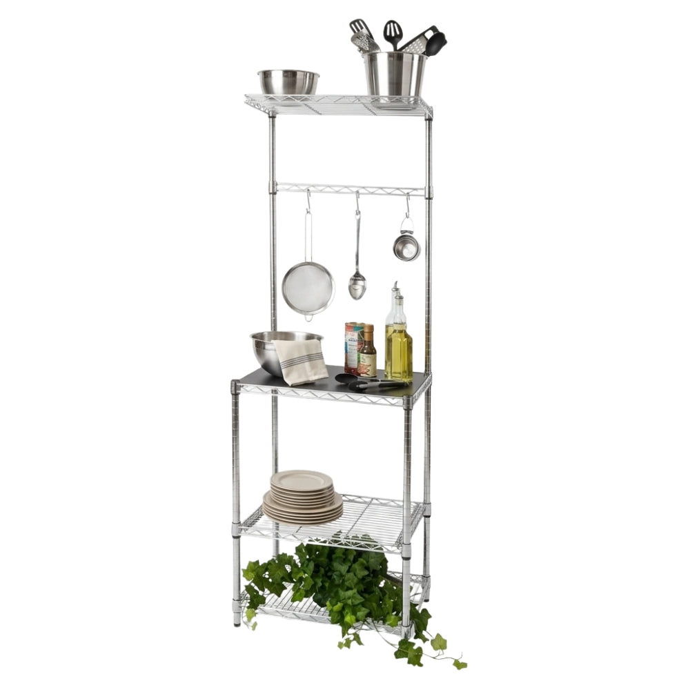 Baker's Rack with Sliding Shelf - 18"d x 24"w x 72"h