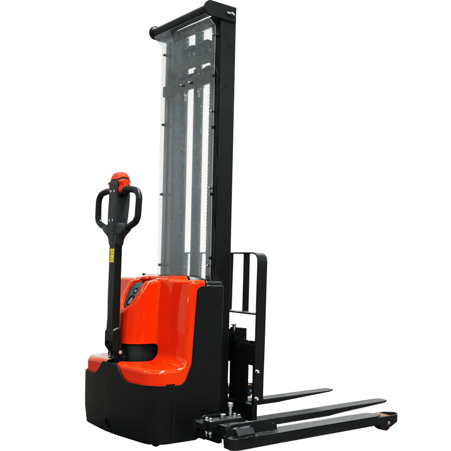 Ballymore Fully Powered Straddle Stacker Lift Truck - 2,200 lb Capacity