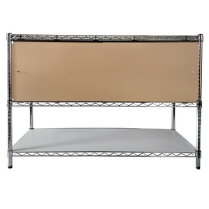 18"d x 60"w x 13"h Sliding Door Wire Shelving Enclosures