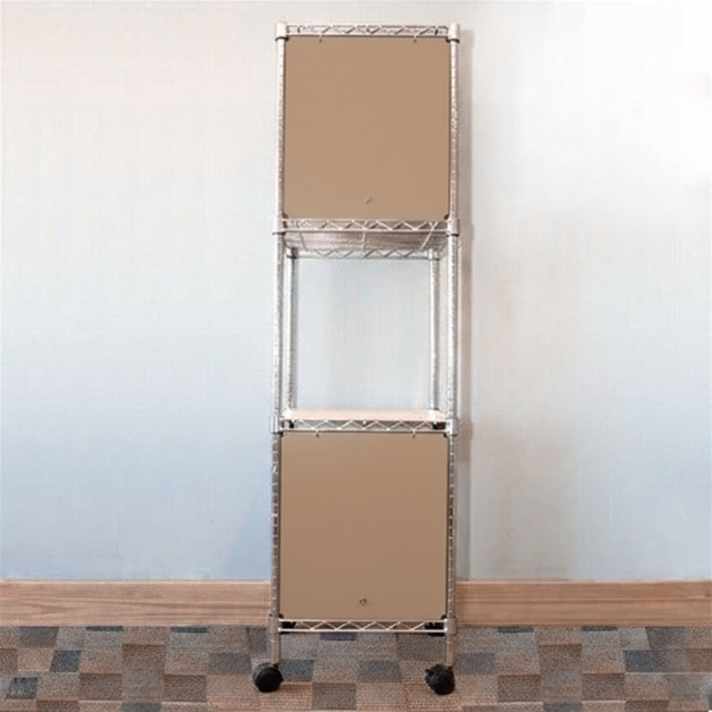 18"d x 24"w x 18"h Swing Door Wire Shelving Enclosures