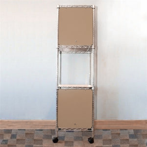 18"d x 24"w x 18"h Swing Door Wire Shelving Enclosures