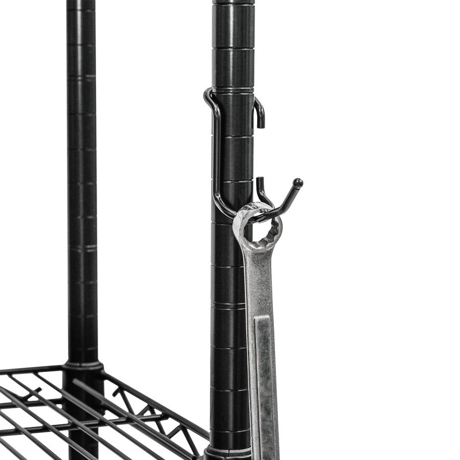 Black 2" All-Purpose Post Hooks - 5-Pack