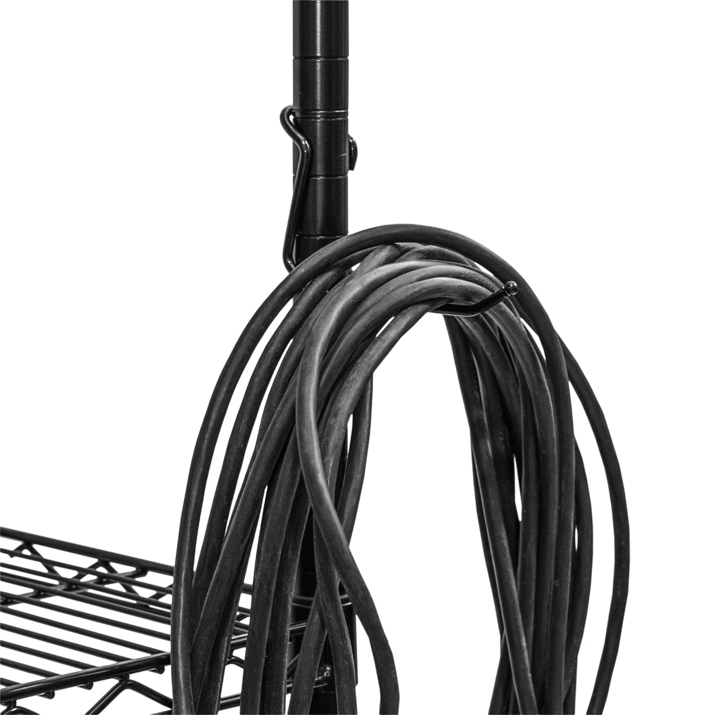 Black 4" All-Purpose Post Hooks - 5-Pack