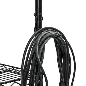 Black 4" All-Purpose Post Hooks - 5-Pack