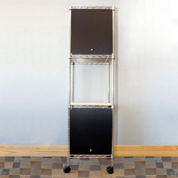 18"d x 24"w x 18"h Swing Door Wire Shelving Enclosures