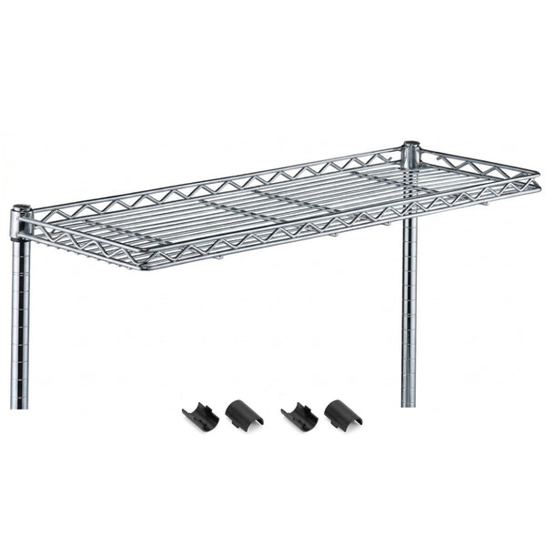 Chrome Cantilever Wire Shelves with Shelf Clips