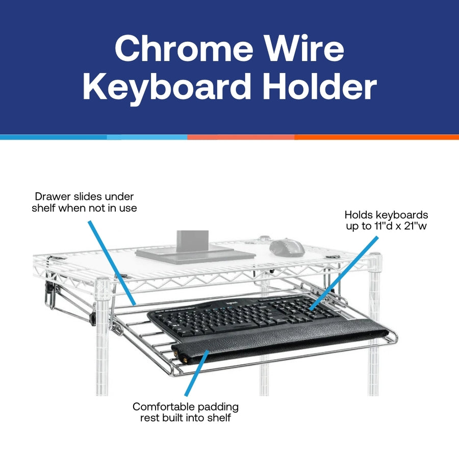 Chrome Wire Keyboard Holder (SI-AKTC)
