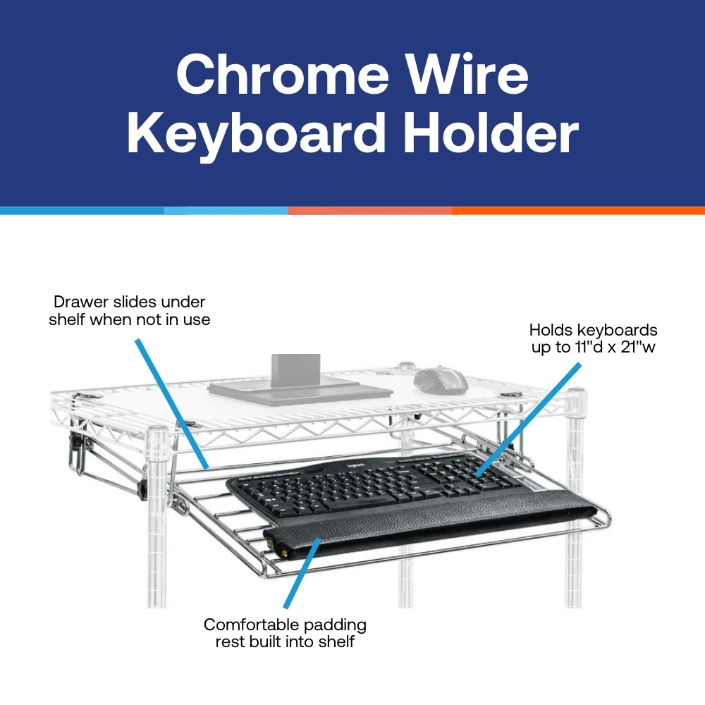 Chrome Wire Keyboard Holder (SI-AKTC)