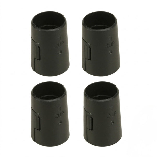 3/4" Diameter Black Shelf Clips - 4-Pack