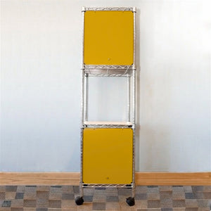 18"d x 18"w x 18"h Swing Door Wire Shelving Enclosures