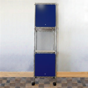 18"d x 24"w x 18"h Swing Door Wire Shelving Enclosures