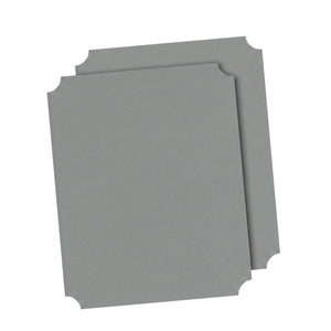 *BOGO SPECIAL* 8"d Plastic Wire Shelf Liners - Dark Gray