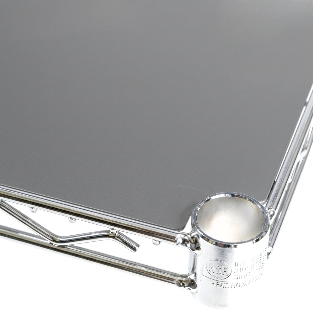 *BOGO SPECIAL* 18"d Plastic Wire Shelf Liners - Dark Gray