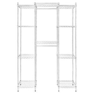 Double Hang Closet Wire Shelving System - 18"d x 84"h