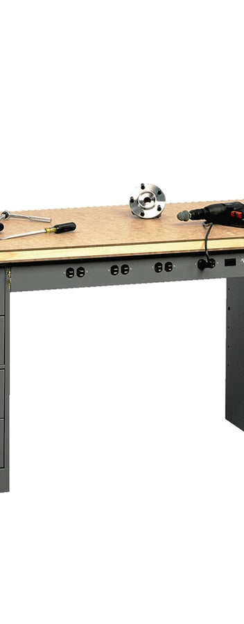 Modular Electric Workbench w/ Drawer Unit & Cabinet by Tennsco ...