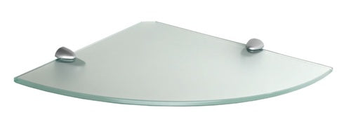 10"d x 10"w Glass Corner Shelf - Frosted Glass