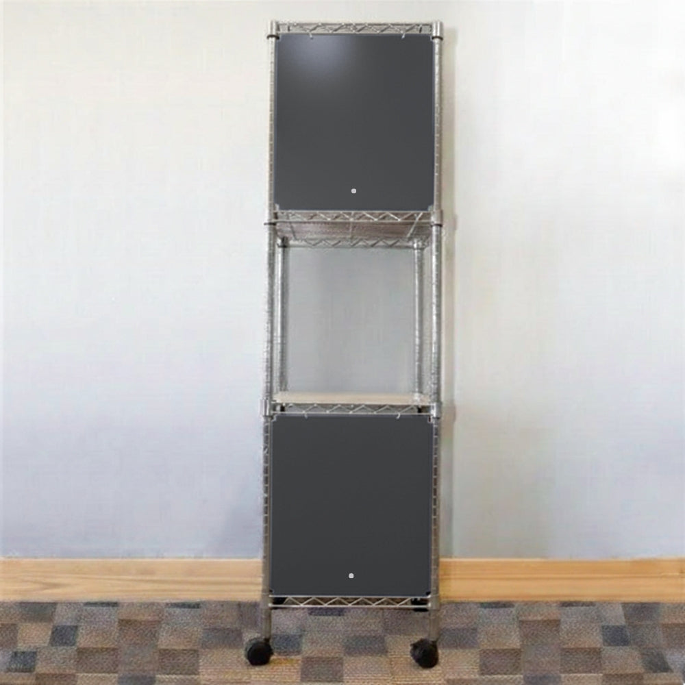 18"d x 24"w x 18"h Swing Door Wire Shelving Enclosures