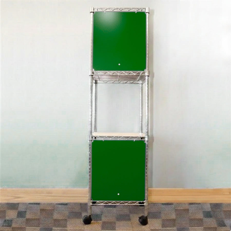 18"d x 18"w x 18"h Swing Door Wire Shelving Enclosures