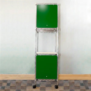 18"d x 18"w x 18"h Swing Door Wire Shelving Enclosures