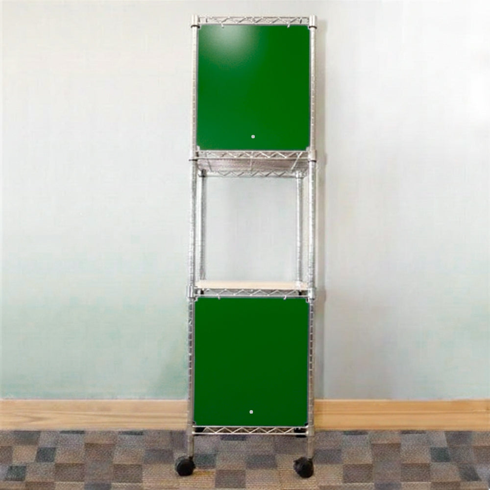 18"d x 24"w x 18"h Swing Door Wire Shelving Enclosures