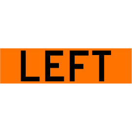 Bones Safety SafeZone Series Lane Overlay, LEFT, 8x23 (REO0823LEFTOCS)