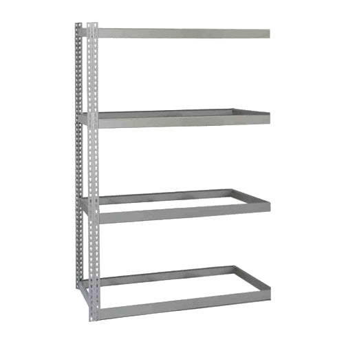 Lyon 24"d 4-Shelf Heavy-Duty Boltless Shelving Add-On Units - Gray