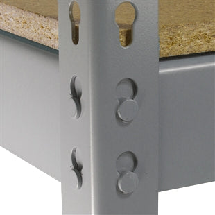 Lyon 36"d 4-Shelf Heavy-Duty Boltless Shelving Starter Units - Gray