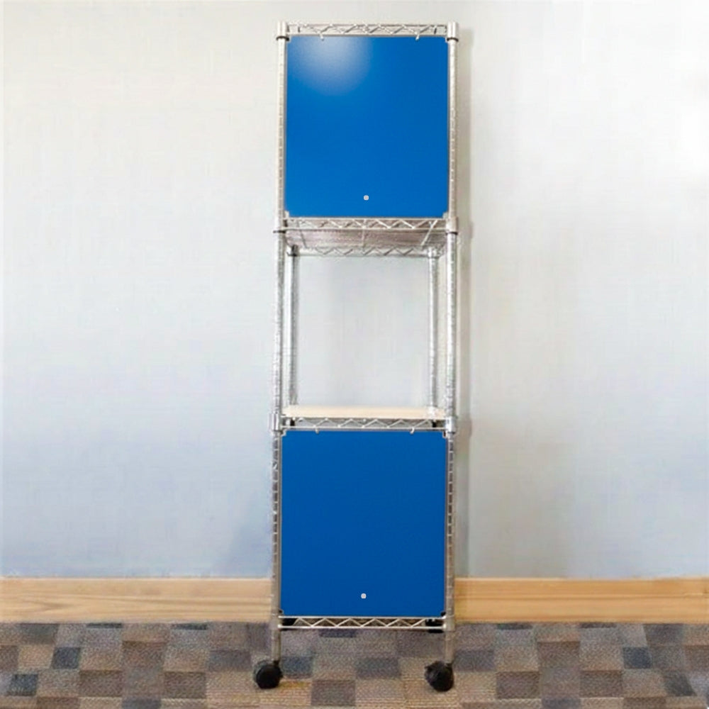 18"d x 24"w x 18"h Swing Door Wire Shelving Enclosures