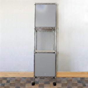 18"d x 24"w x 18"h Swing Door Wire Shelving Enclosures