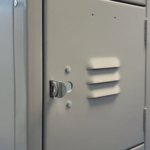 18"d x 12"w x 78"h 6-Tier Steel Lockers - Gray