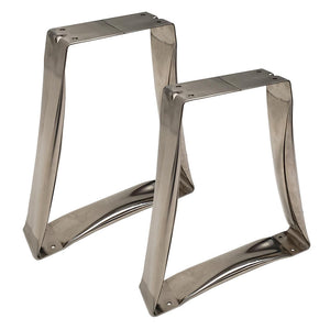 Locker Room Bench Stainless Steel Trapezoid Pedestals