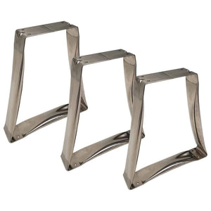 Locker Room Bench Stainless Steel Trapezoid Pedestals