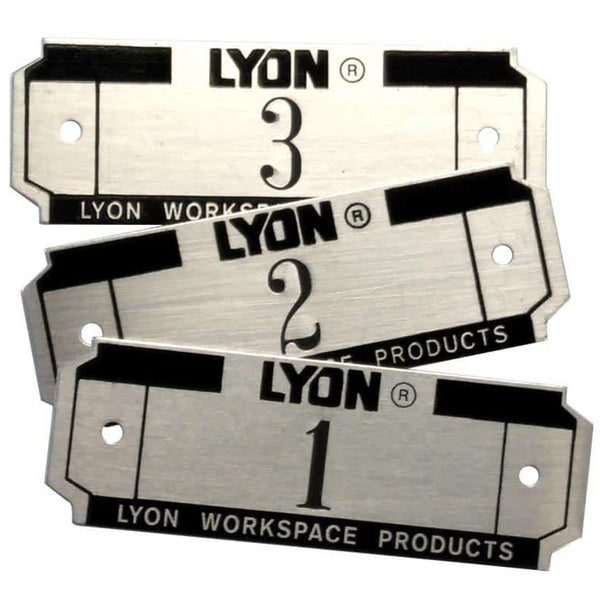 Metal Locker Number Plates - 1-999