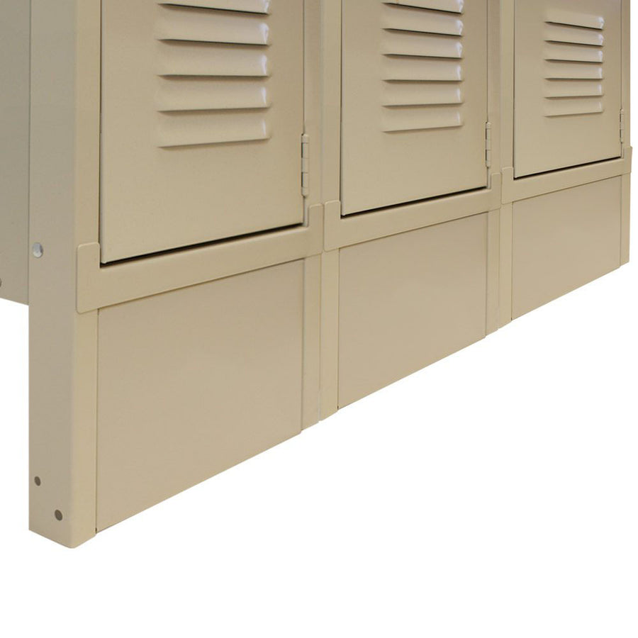 Closed Front Bases for Lockers with Legs - Tan